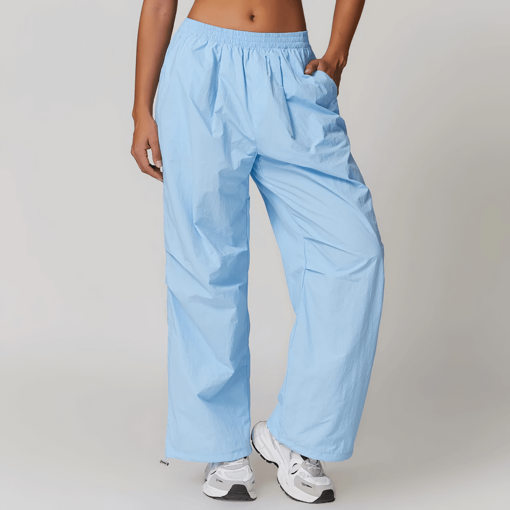 Lightweight High-Waist Women's Pants with Pockets - SF2359