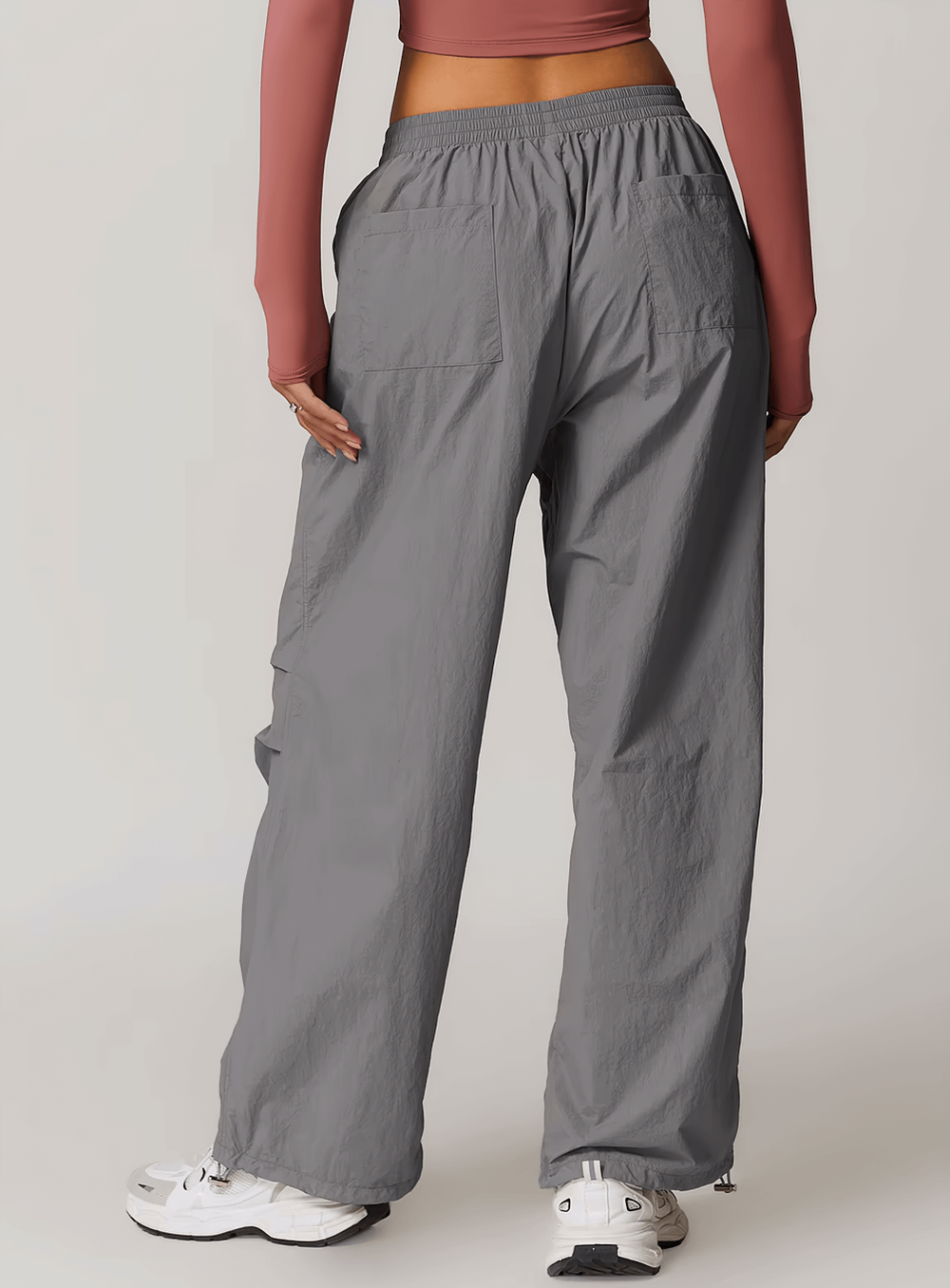 Lightweight High-Waist Women's Pants with Pockets - SF2359