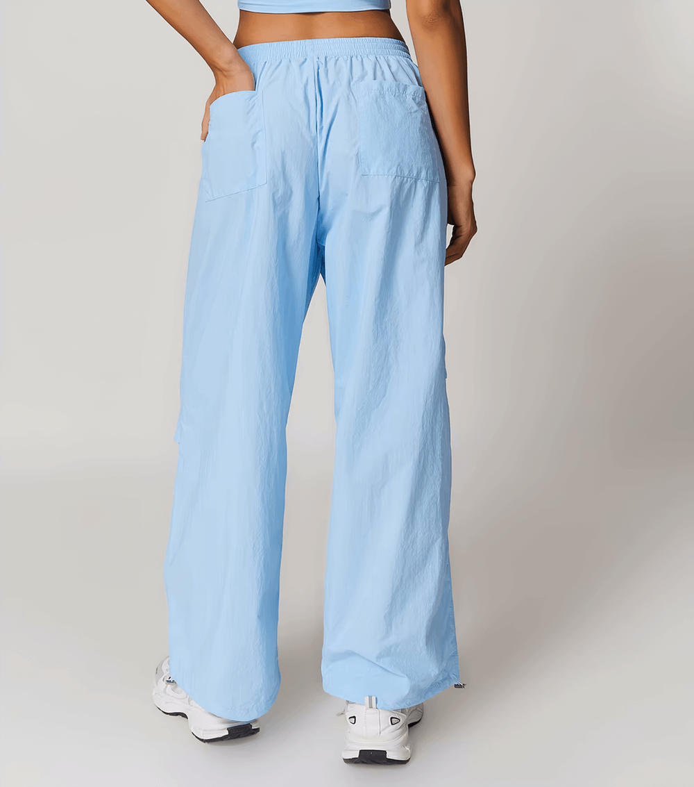 Lightweight High-Waist Women's Pants with Pockets - SF2359