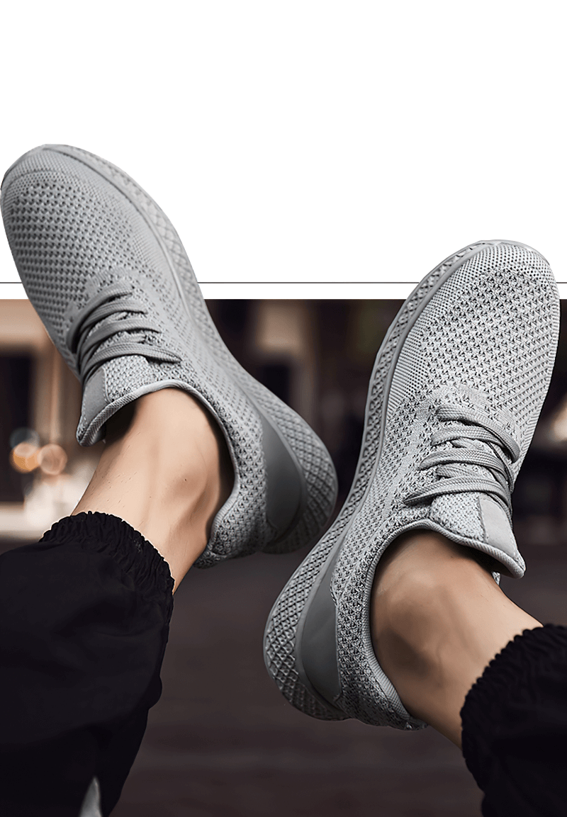 Men's Lightweight Mesh Tennis Shoes for Outdoor Training, SF1345, with air mesh design, EVA insole, and flexible rubber outsole.