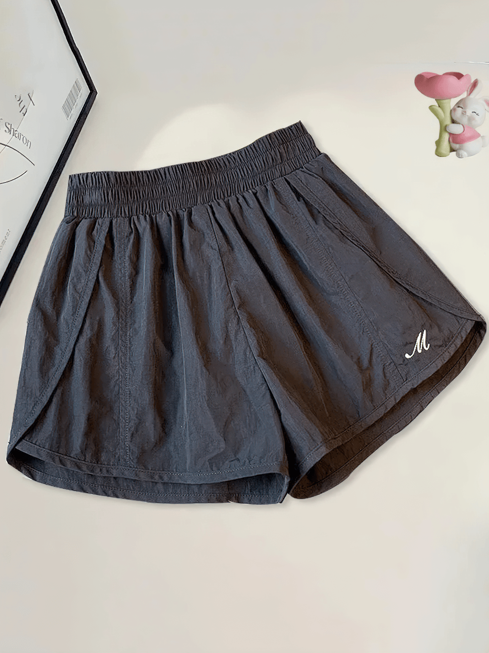 Lightweight Quick-Dry Athletic Shorts - SF3734 with elastic waistband and embroidered logo, ideal for running, gym, and everyday wear.