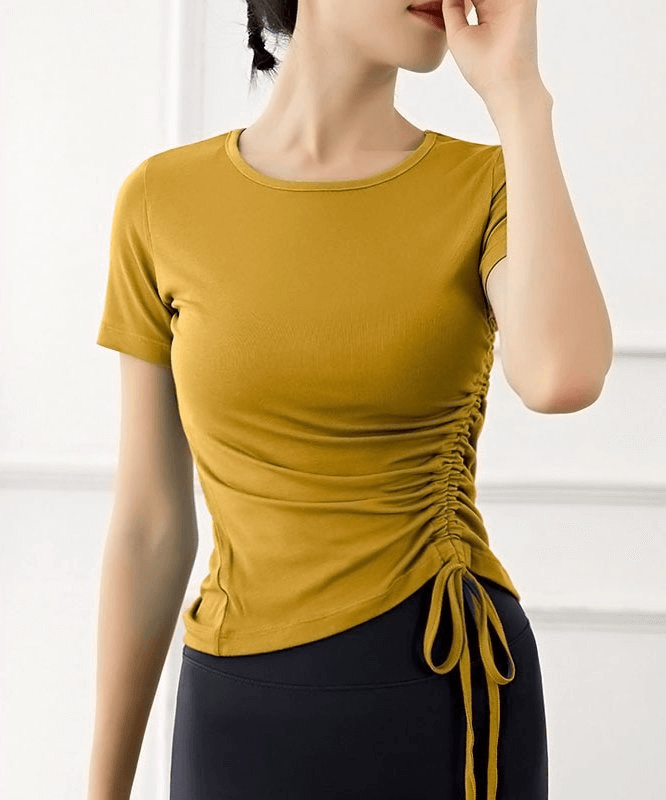 T-shirt léger et élastique pour femme avec lien latéral - SPF1273 