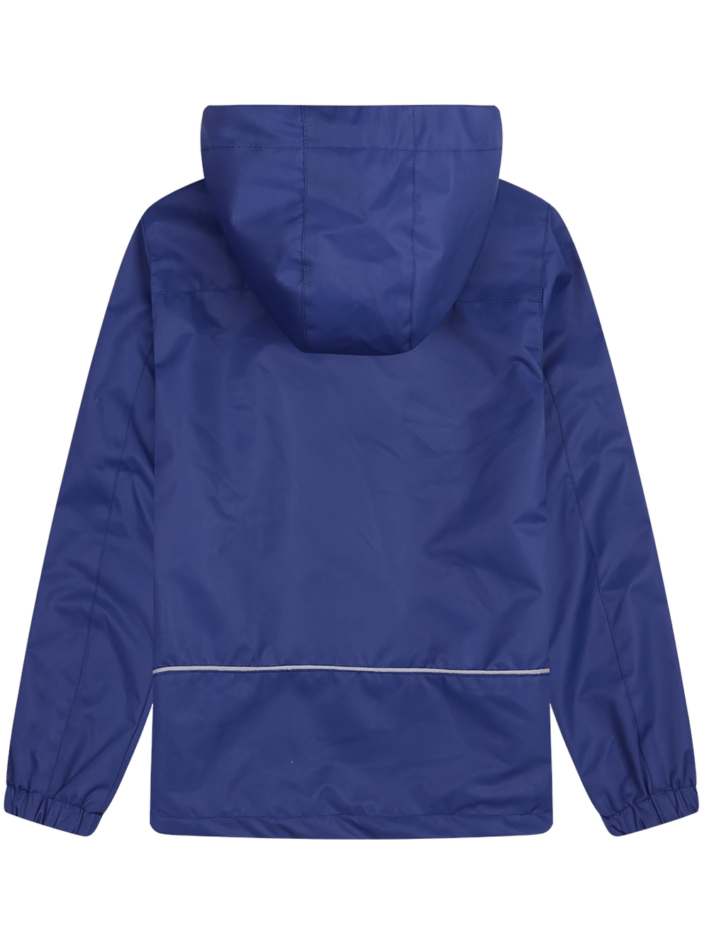 Back view of Lightweight Zip-Up Jacket with Hood and Pockets - SF3687 in trendy purple, perfect for casual and outdoor wear.
