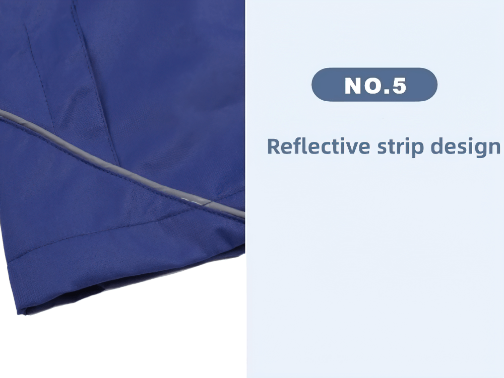 Close-up of a purple Lightweight Zip-Up Jacket with Hood and Pockets - SF3687 showing reflective strip design.