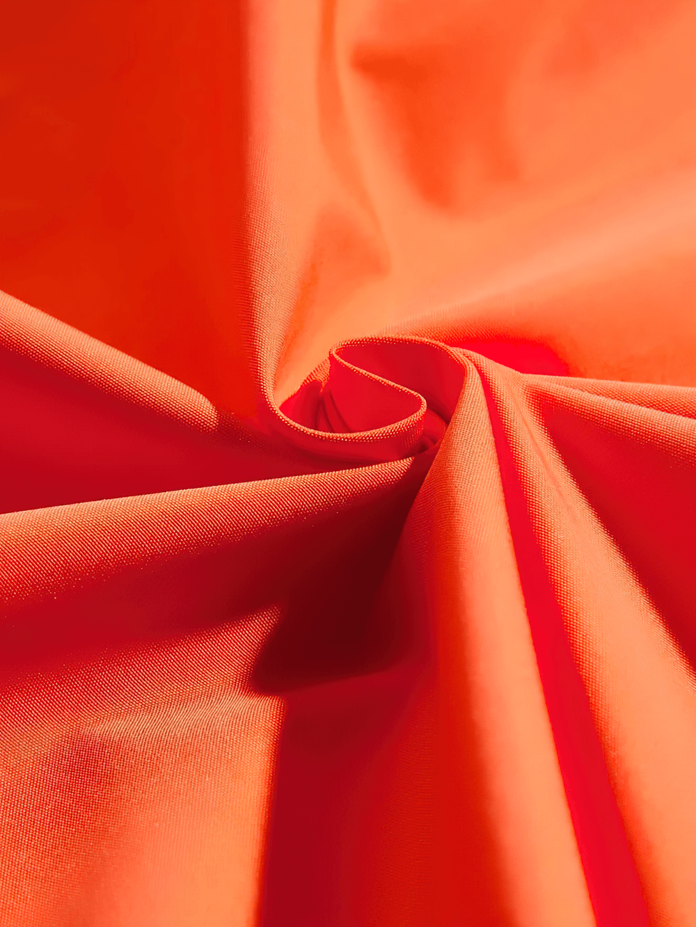 Lightweight Zip Windbreaker with Sport Stripes - SF4687 vibrant orange fabric close-up, showcasing crinkled texture.