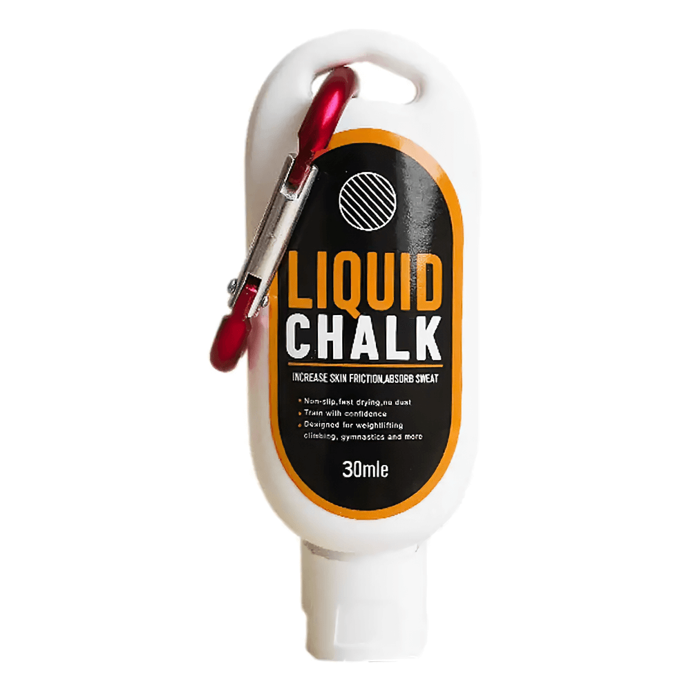 Liquid Chalk for Gym and Weightlifting - SF3552 bottle with carabiner, ideal for enhanced grip in sports like gymnastics and climbing.