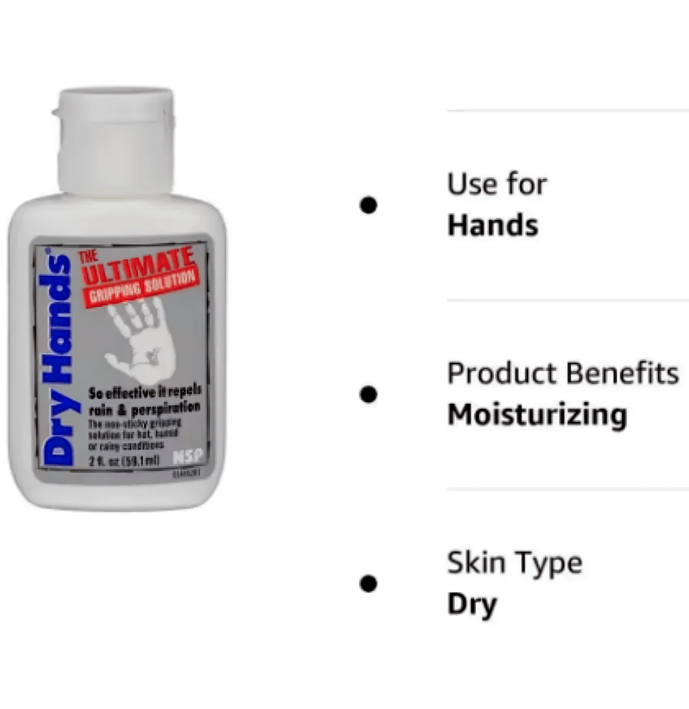 Dry Hands bottle with Ultimate Gripping Solution, 59ml, use for hands, moisturizing, suitable for dry skin. Ideal for sports and workouts.