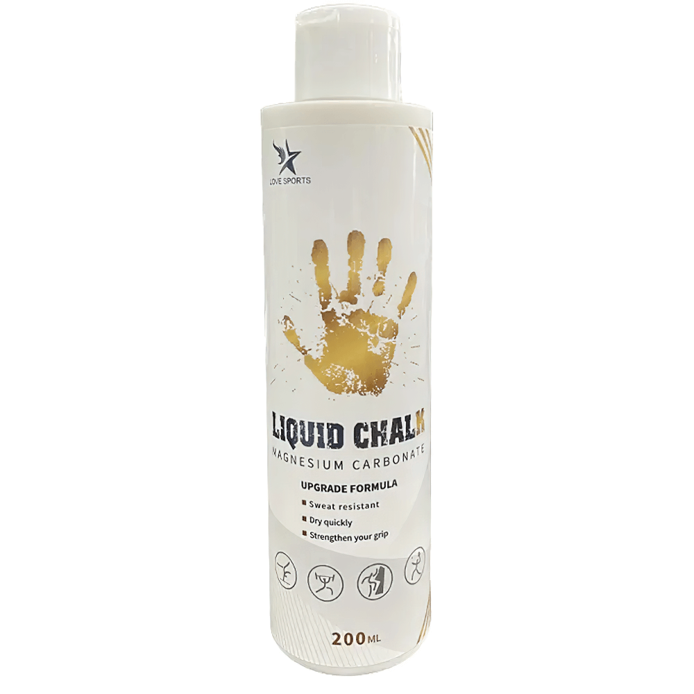 Liquid Sports Chalk for Fitness and Weightlifting - SF3457, 200ml bottle for enhanced grip and performance in workouts and climbing.