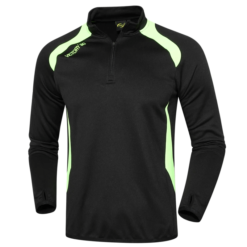 Long-Sleeve Fleece Sports Top with Finger Holes - SF2078