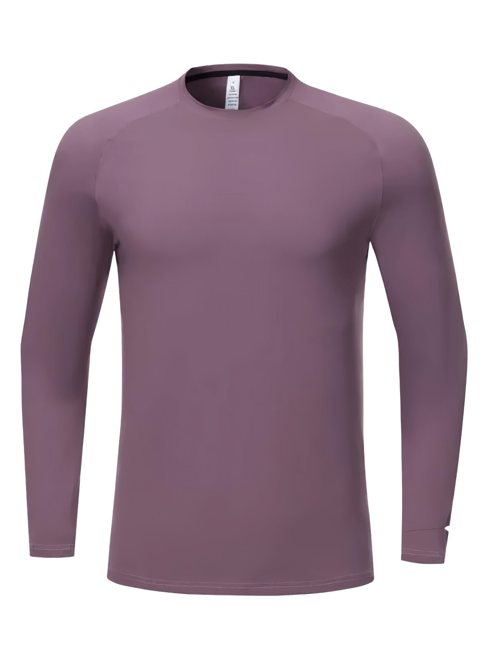 Long-Sleeved Workout Top with Watch Opening - SF4737 in stylish purple color.