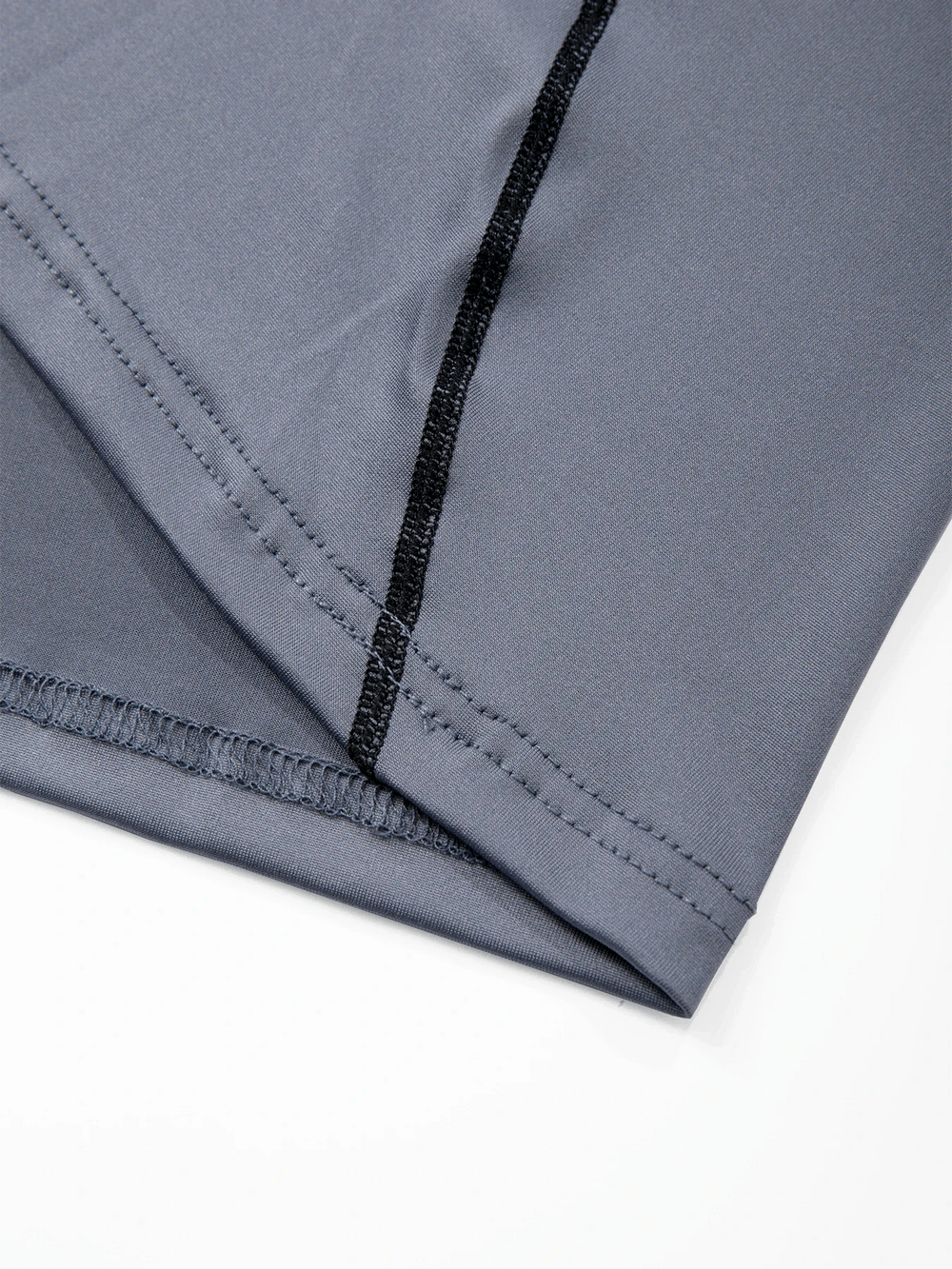 Long Sleeves Athletic Compression Top with Color Block - SF4588 close-up of fabric detailing