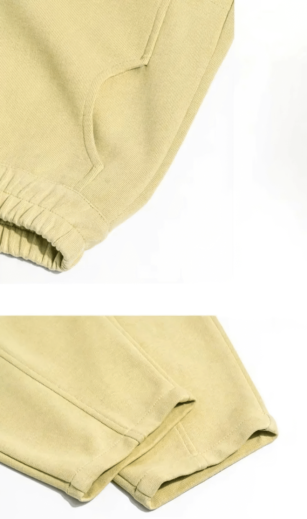 Close-up of Loose Fit Sporty Cargo Pants with Elastic Waist - SF3710 showcasing elastic and pocket details.