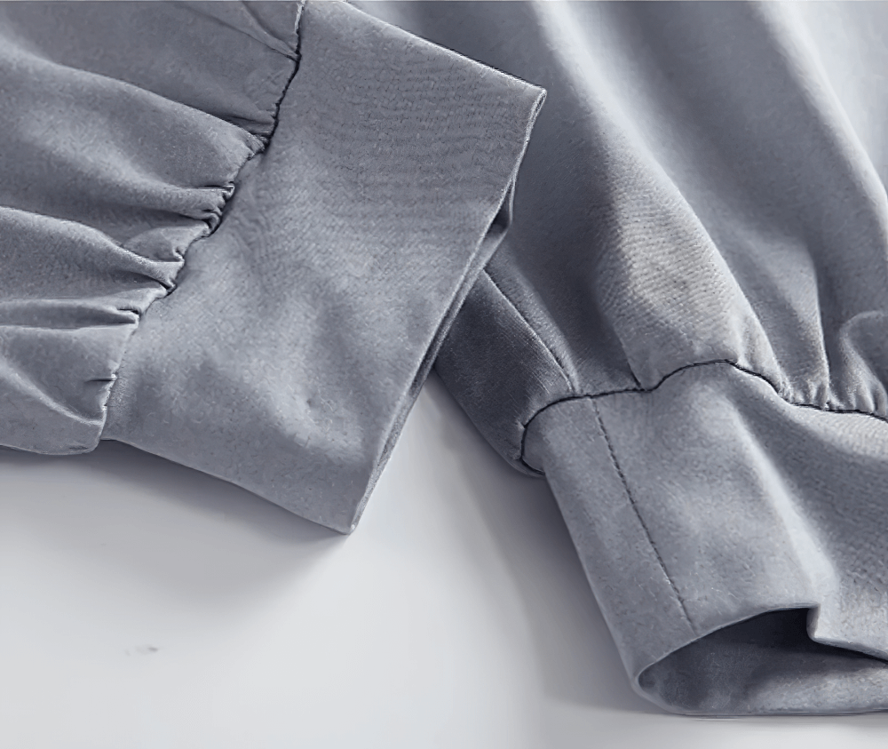 Alt Tag: Loose Quick Dry Running Pants with Elastic Waist - SF4350 close-up of elastic cuff and breathable quick-dry fabric in light gray