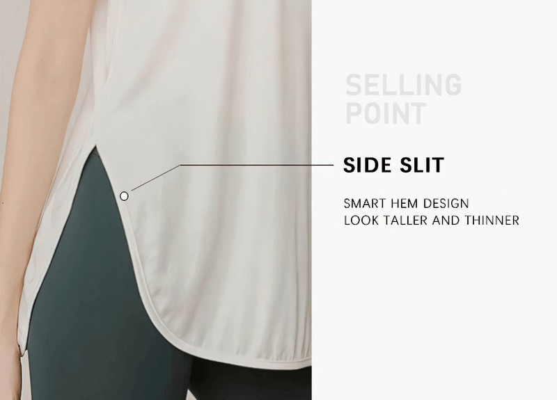 Lockeres, einfarbiges T-Shirt mit Rundhalsausschnitt / Trainingskleidung für Damen - SF0077 