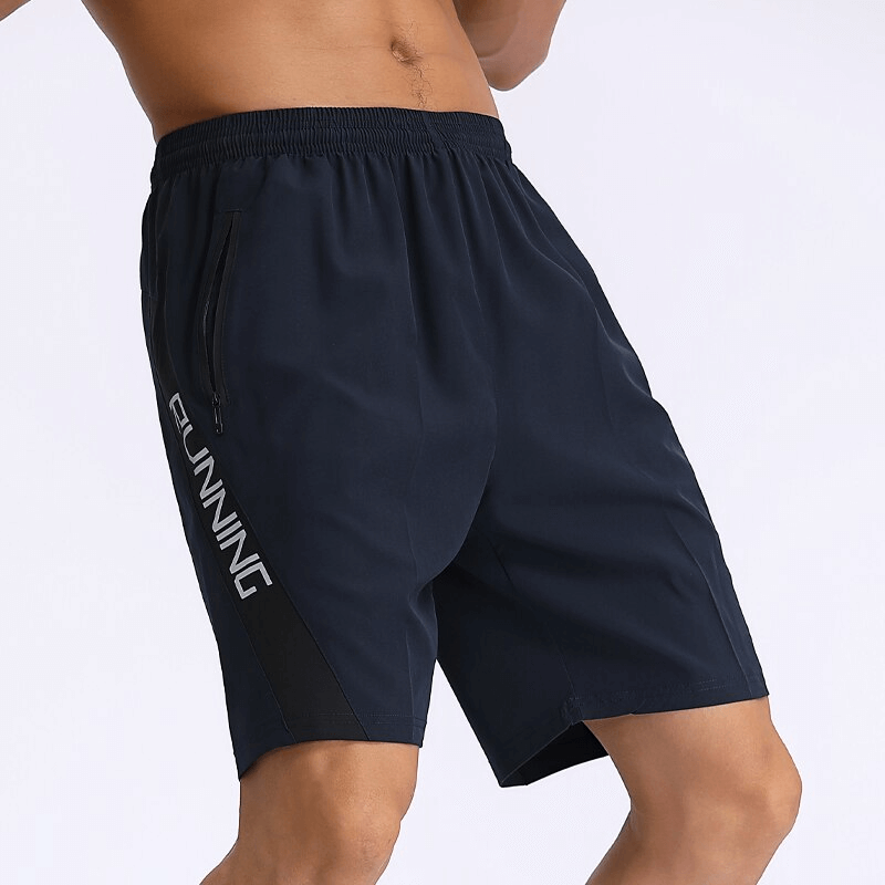 Loose Sports Quick Dry Men's Shorts with Zippered Pockets - SF1463