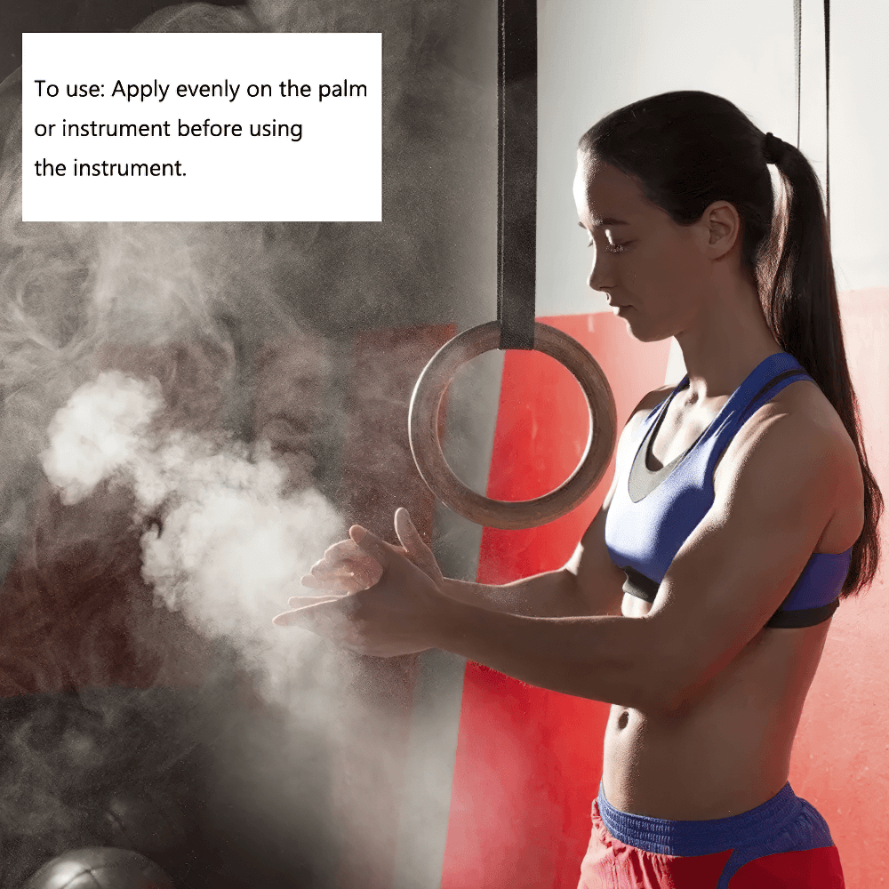 Athlete using Magnesium Carbonate Gym Chalk Blocks for Training - SF3456 in gym setting, enhancing grip before workout.