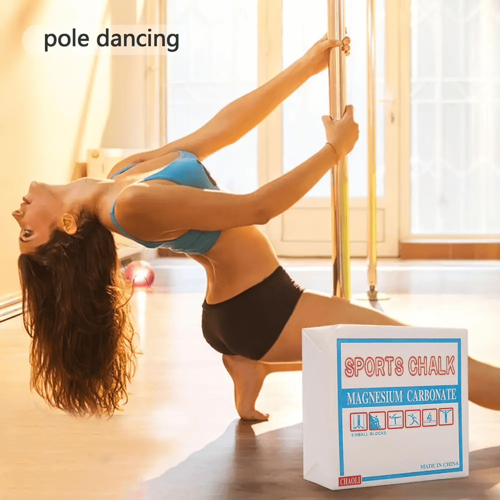 Enhance grip with Magnesium Carbonate Sports Chalk Block - SF3557; ideal for pole dancing, weightlifting, and climbing.
