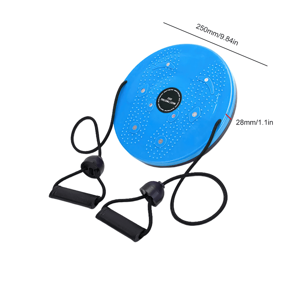 Magnetic Fitness Twister Disc with Resistance Bands - SF3495 for core, waist training and slimming with foot massage magnets.