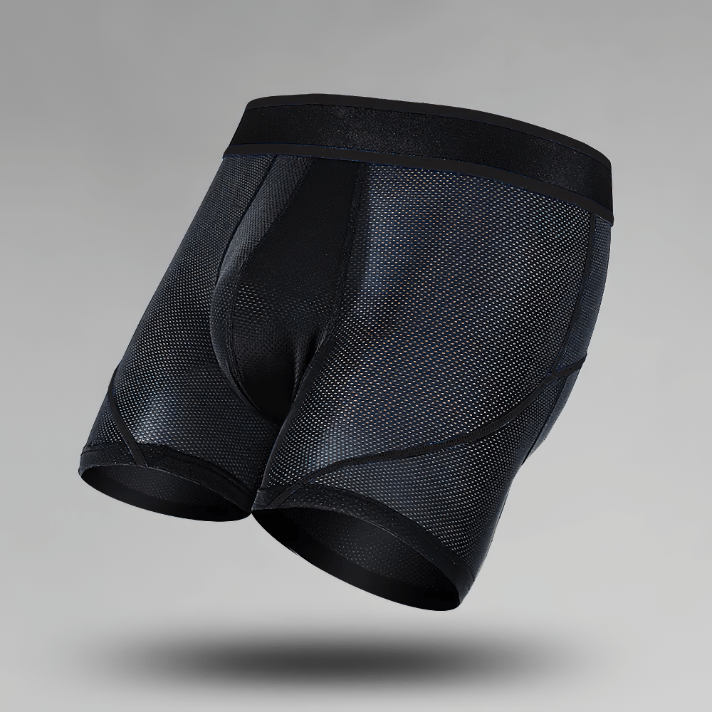 Male Breathable Ice Silk Sports Boxer Briefs - SF4751 in breathable mesh design, ideal for active lifestyles.