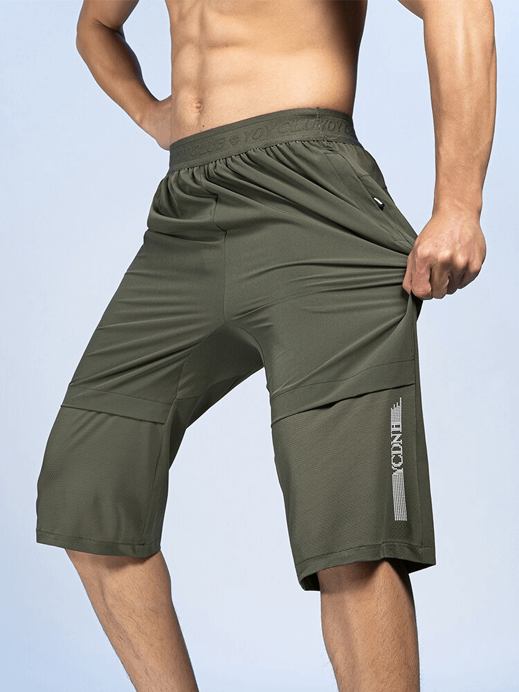 Atmungsaktive, schnell trocknende lange Shorts für Herren mit Reißverschlusstaschen – SF1496 