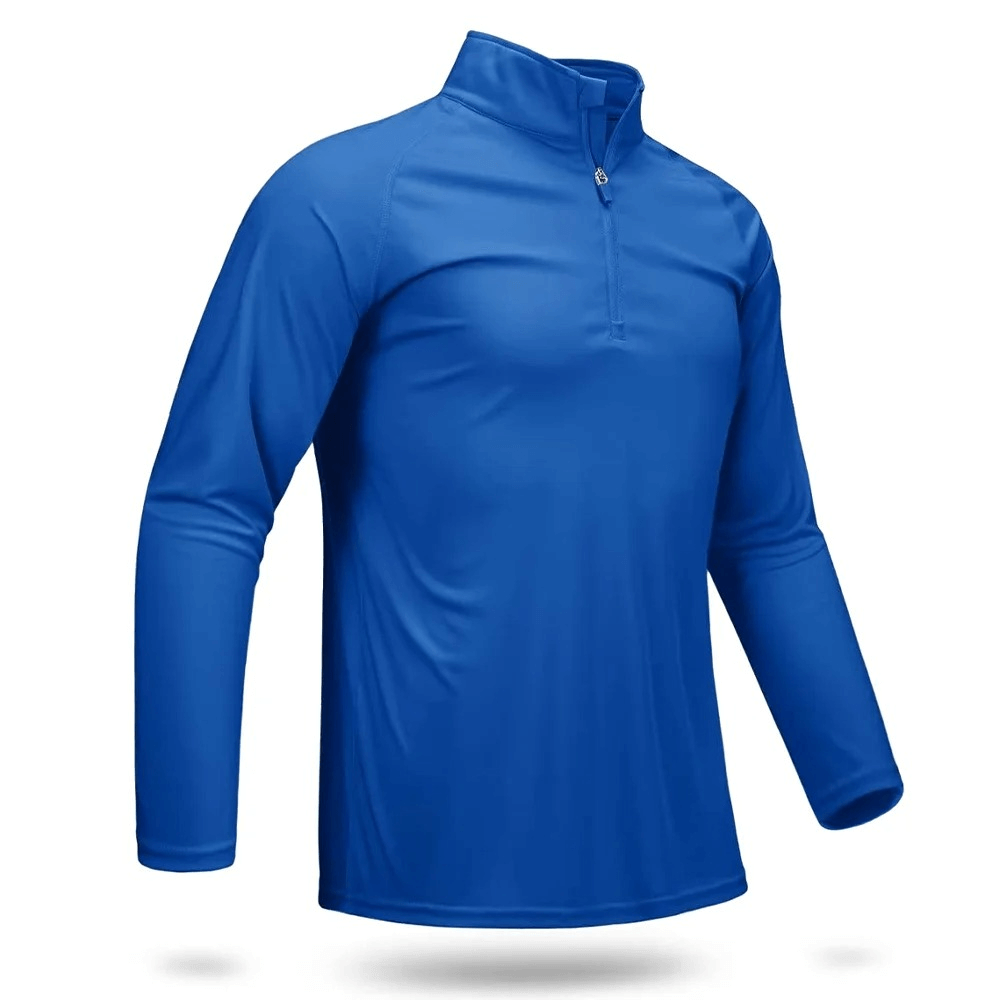 Male Long Sleeve Zip Quick Dry Performance Top - SF2546