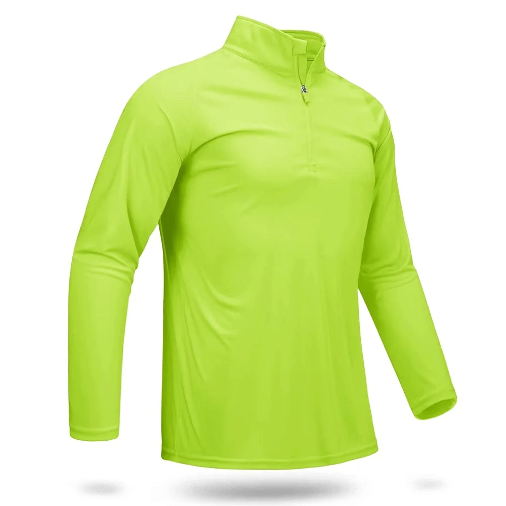 Male Long Sleeve Zip Quick Dry Performance Top - SF2546