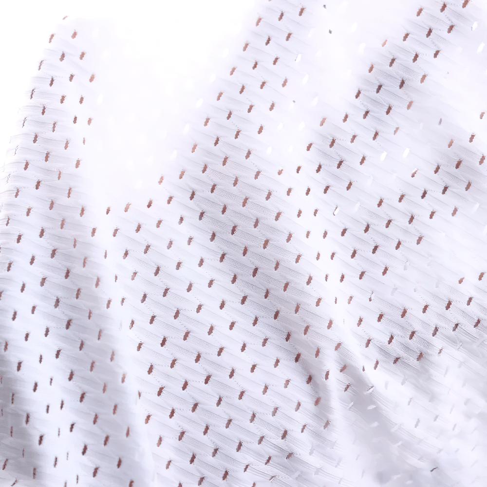 Close-up of the sheer fabric of Male Sheer Mesh Boxer Briefs in Low Rise Cut - SF4758 showcasing perforated design.