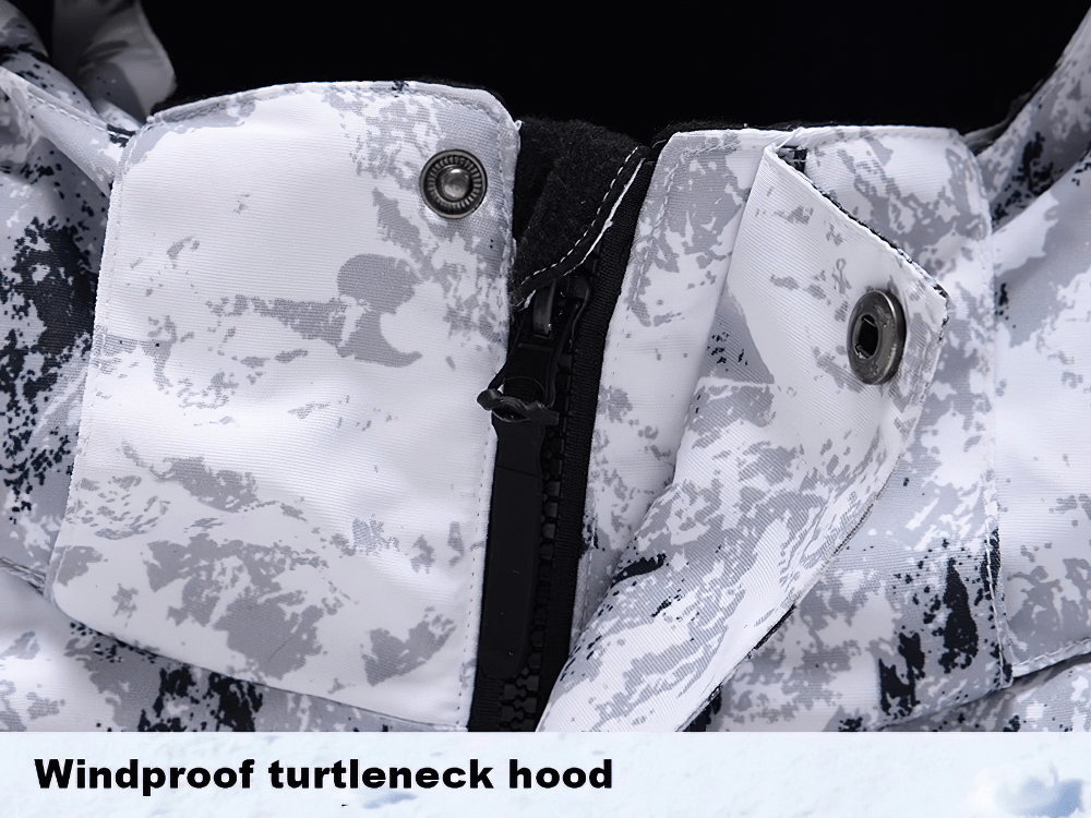 Male Stylish Ski-Ready Hooded Jacket with Pockets - SF2066