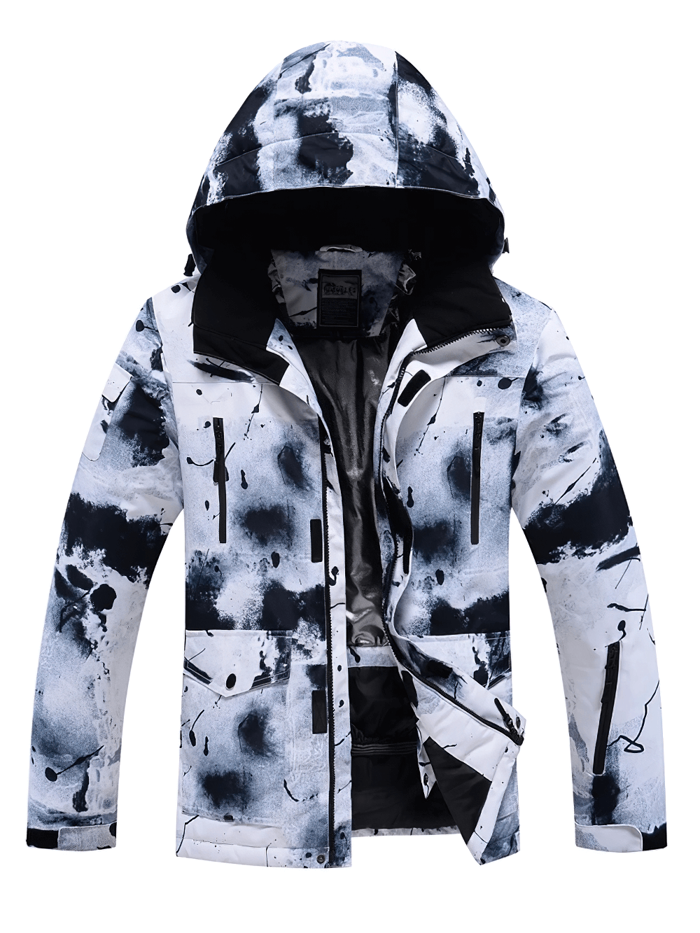 Men's stylish ski-ready hooded jacket SF2066, durable and waterproof, perfect for winter sports enthusiasts.