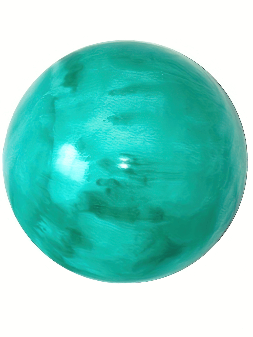 Green marble texture anti-burst yoga Pilates ball for core strengthening and balance training