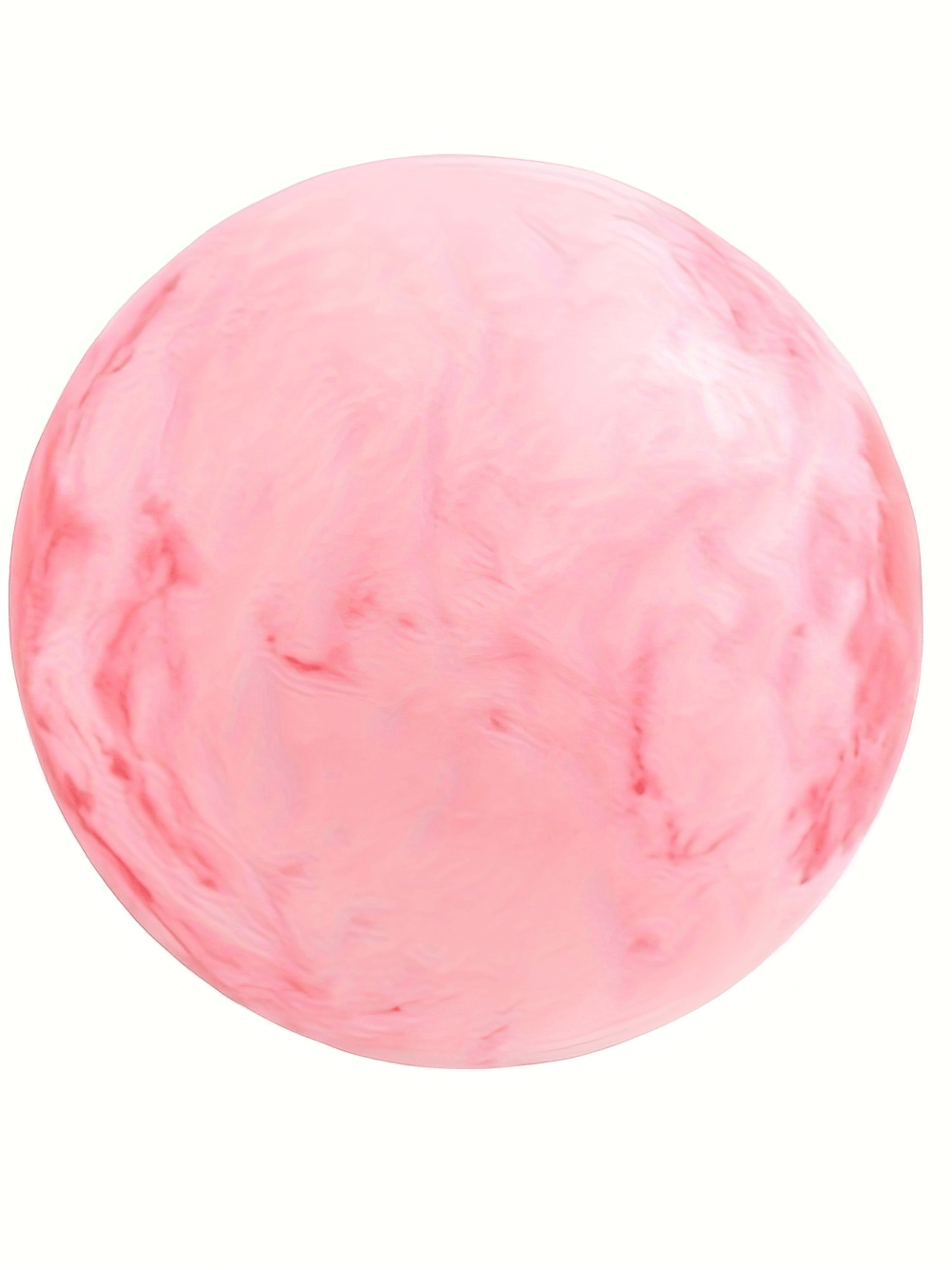 Pink marble texture yoga and Pilates ball for balance and toning, anti-burst design, fitness and stability training equipment.