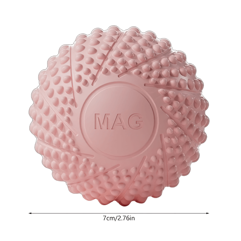 Spiky massage ball for deep tissue therapy, ideal for muscle tension release and post-workout recovery; perfect for feet, back, shoulders.