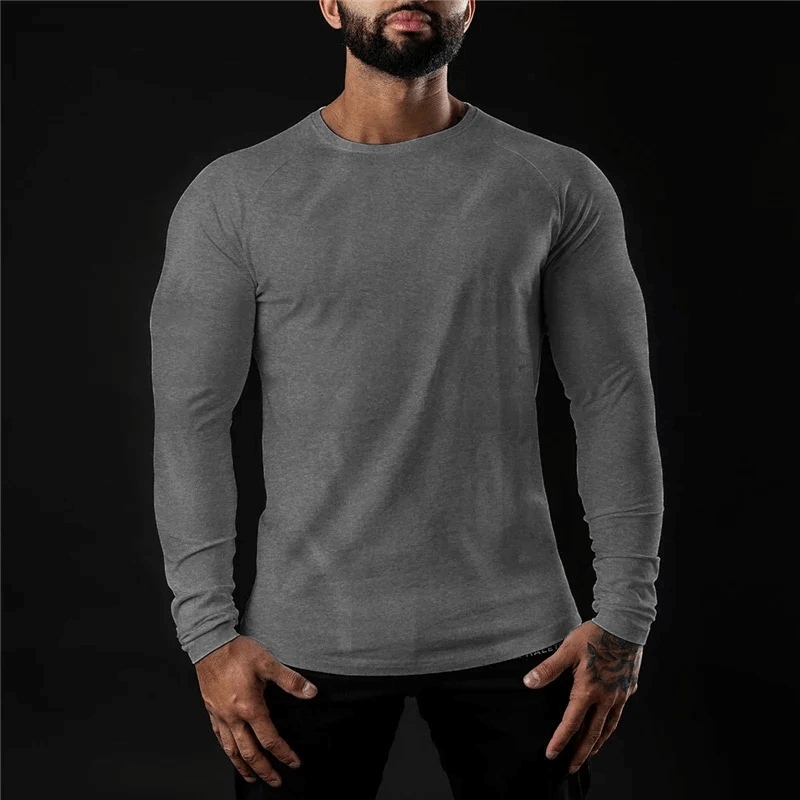 Men’s Cotton Long Sleeves Workout Top - SF2195