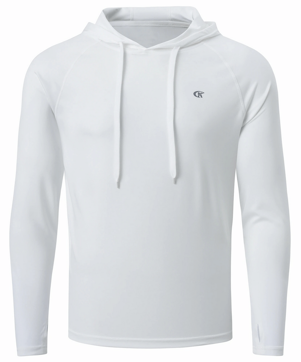 Men’s Long Sleeve Hooded Quick Dry Athletic Top - SF2544