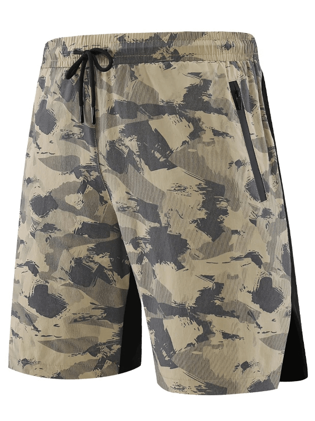 Men’s Quick-Dry Running Shorts with Print Design - SF2169