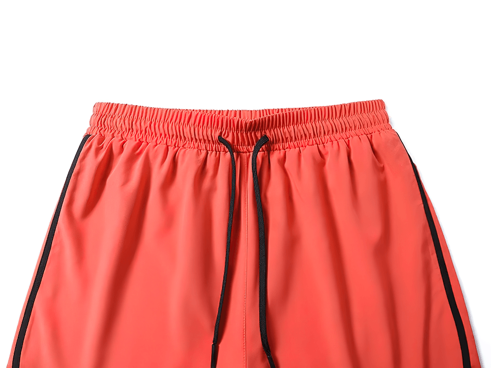 Men's 2-in-1 Running Shorts with Compression Liner - SF4566 elastic waistband and drawstring design
