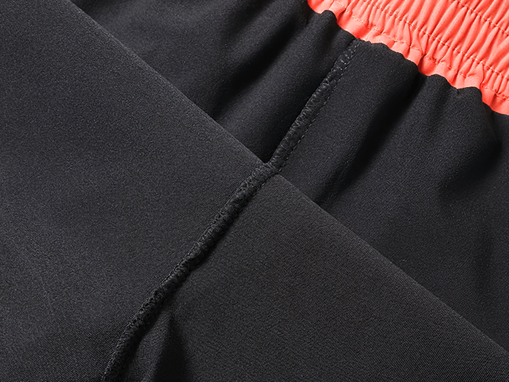 Men's 2-in-1 Running Shorts with Compression Liner - SF4566 highlighting the elastic drawstring waistband and sleek design.