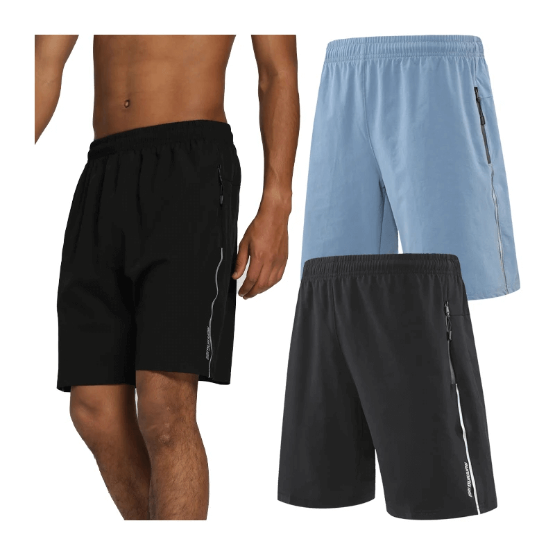 Men's Athletic Running Shorts with Zipper Pockets - SF2172