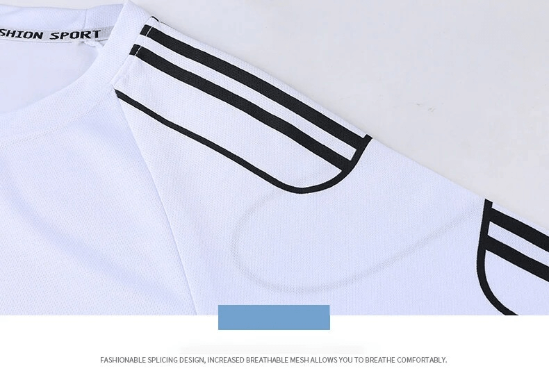 Men's Athletic Stripe T-Shirt with breathable mesh for comfortable sports activities. Fashionable design ideal for active lifestyles.