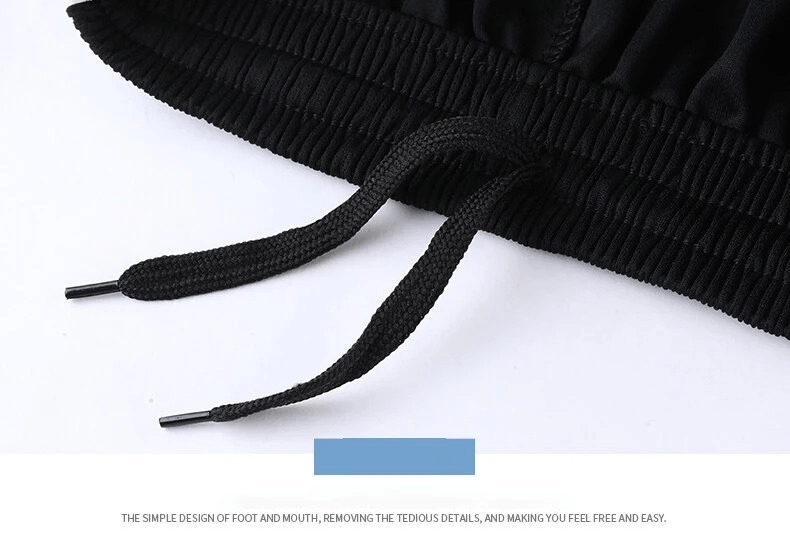 Elastic waistband with drawstring on men's athletic shorts for a snug fit, part of the Men's Athletic Stripe T-Shirt and Shorts Set.