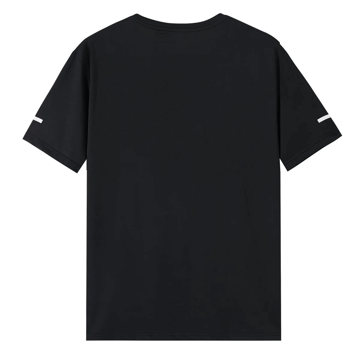 Men's Black O-Neck T-Shirt, Lightweight & Breathable, Perfect for Workouts, Featuring Quick-Dry Polyester Fabric - Athletic Wear Set
