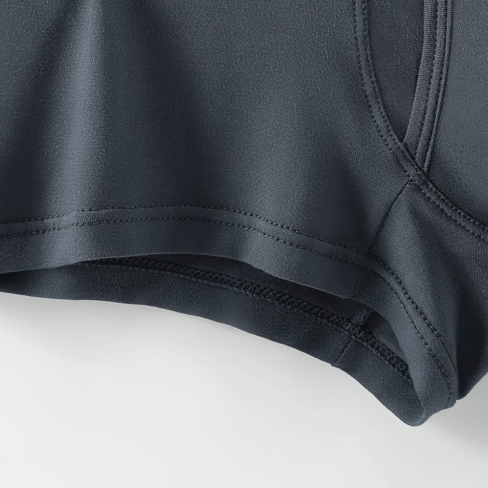 Men's Boxer Briefs with Star Waistband Detail - SF4745 showcasing a close-up of the sleek fabric and stitching.
