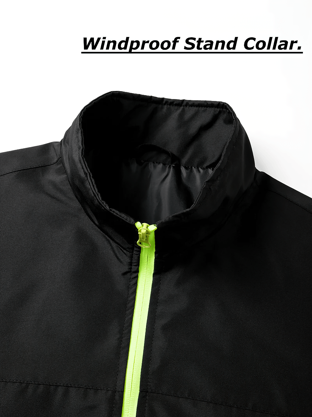 Men's Colorblock Zip Up Track Suit with Jogger Pants - SF4558 showing windproof stand collar and stylish design.