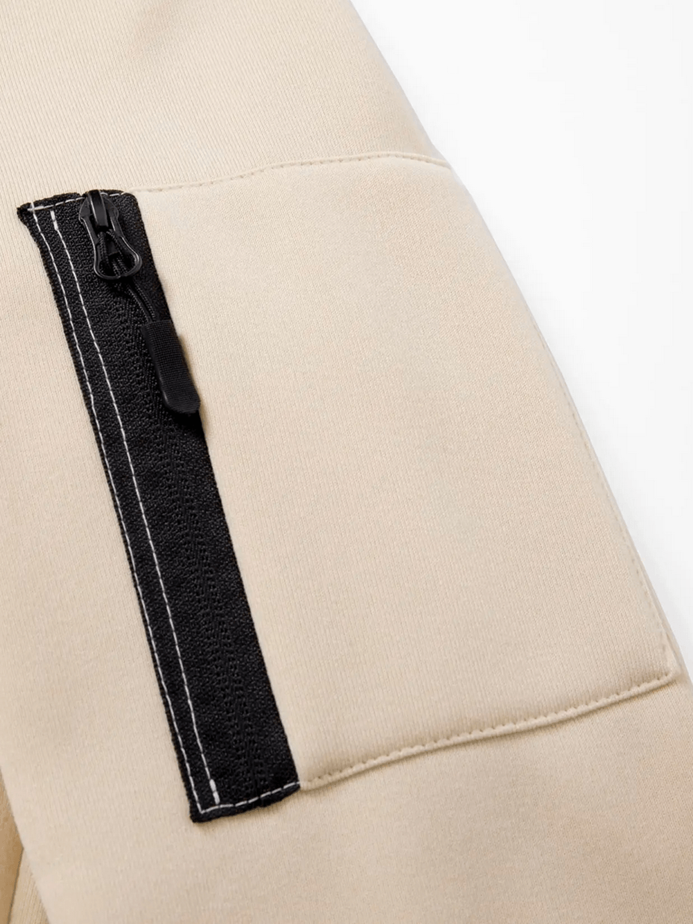 Close-up of the utility sleeve pocket of Men's Full Zip Hoodie with Utility Sleeve Pocket - SF4620.