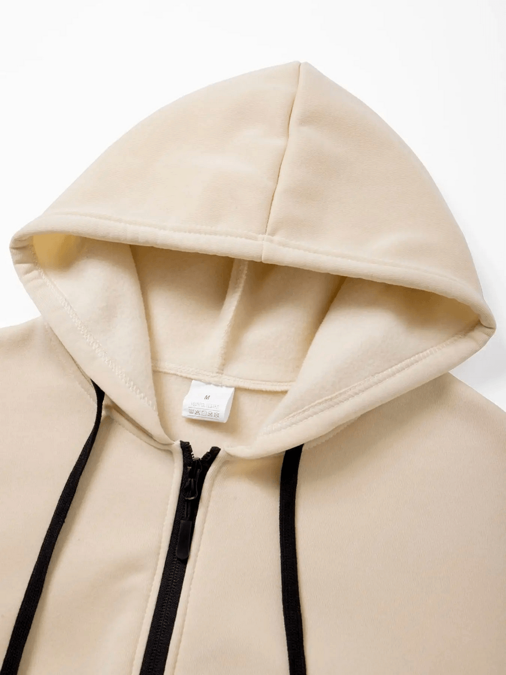 Men's Full Zip Hoodie with Utility Sleeve Pocket - SF4620 hood detail with drawstring and soft fabric.
