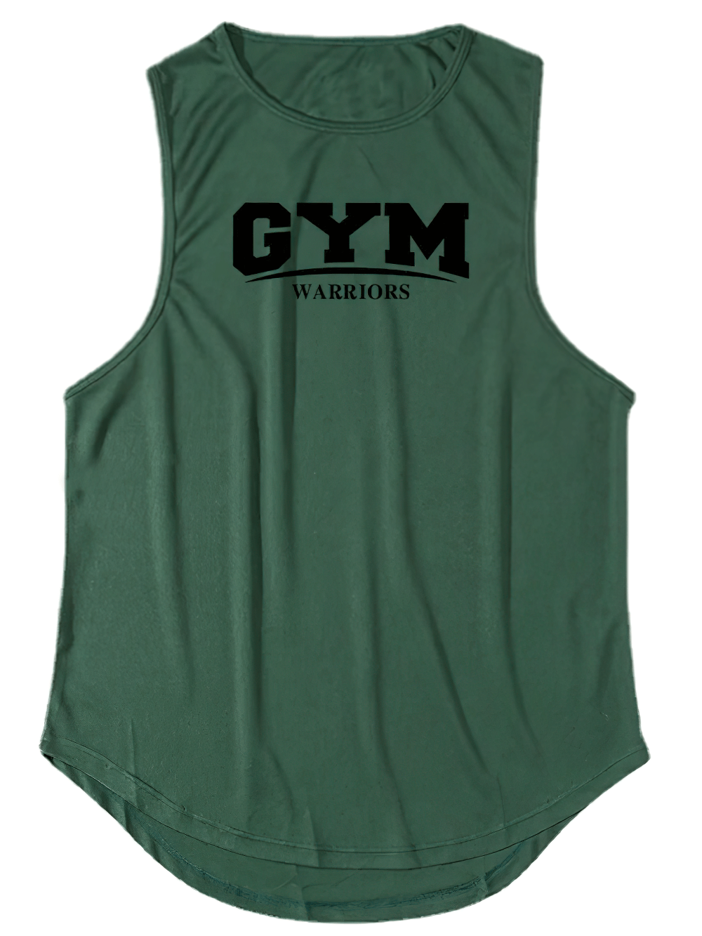Men's Gym Warrior Training Tank Top with Bold Logo - SF4088 in green, featuring a sporty mesh design, perfect for workouts.