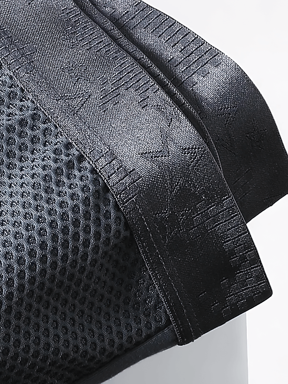 Men's Ice Mesh Boxer Briefs with Sports Pouch - SF4715 close-up showing the ventilated fabric and elastic waistband