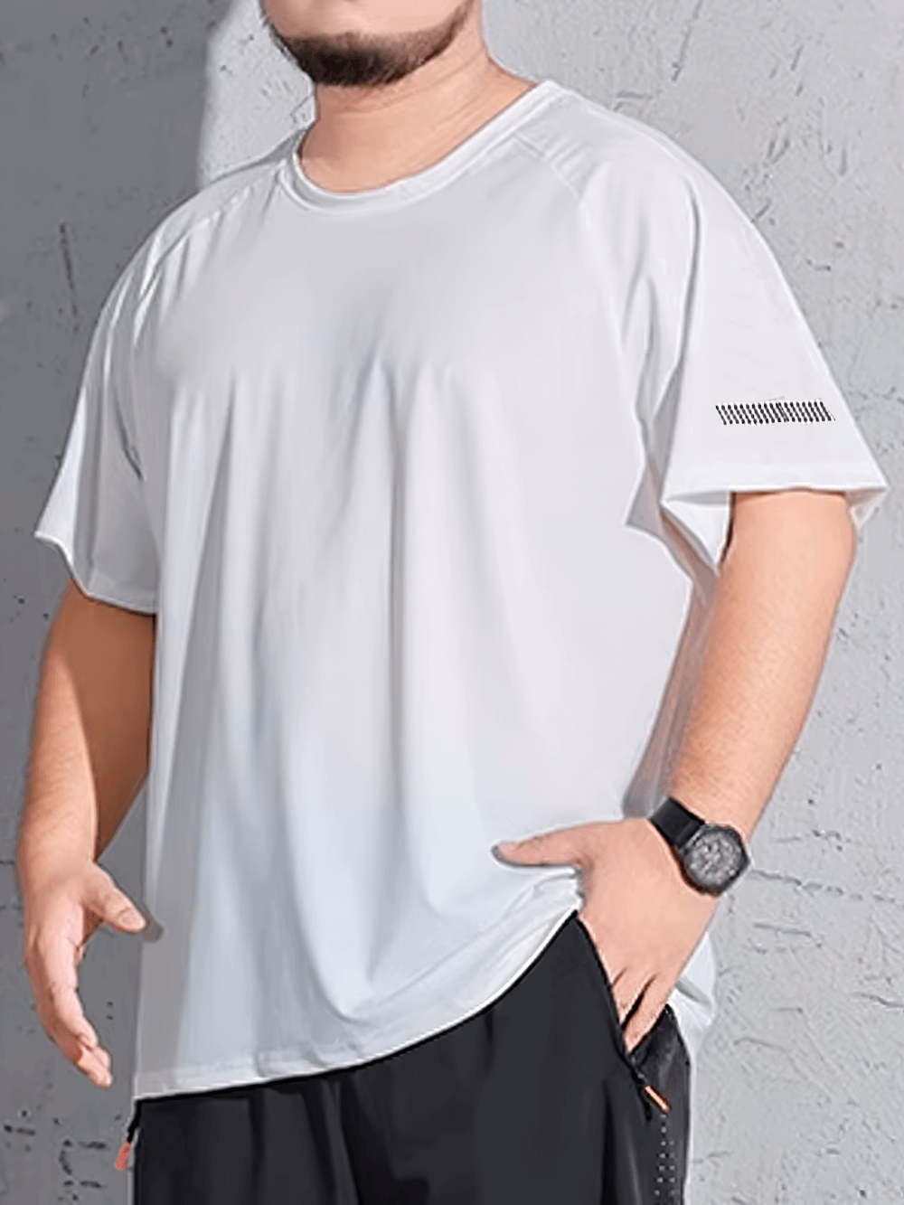 Men's Loose Fit Short Sleeve Active T-shirt - SF2542