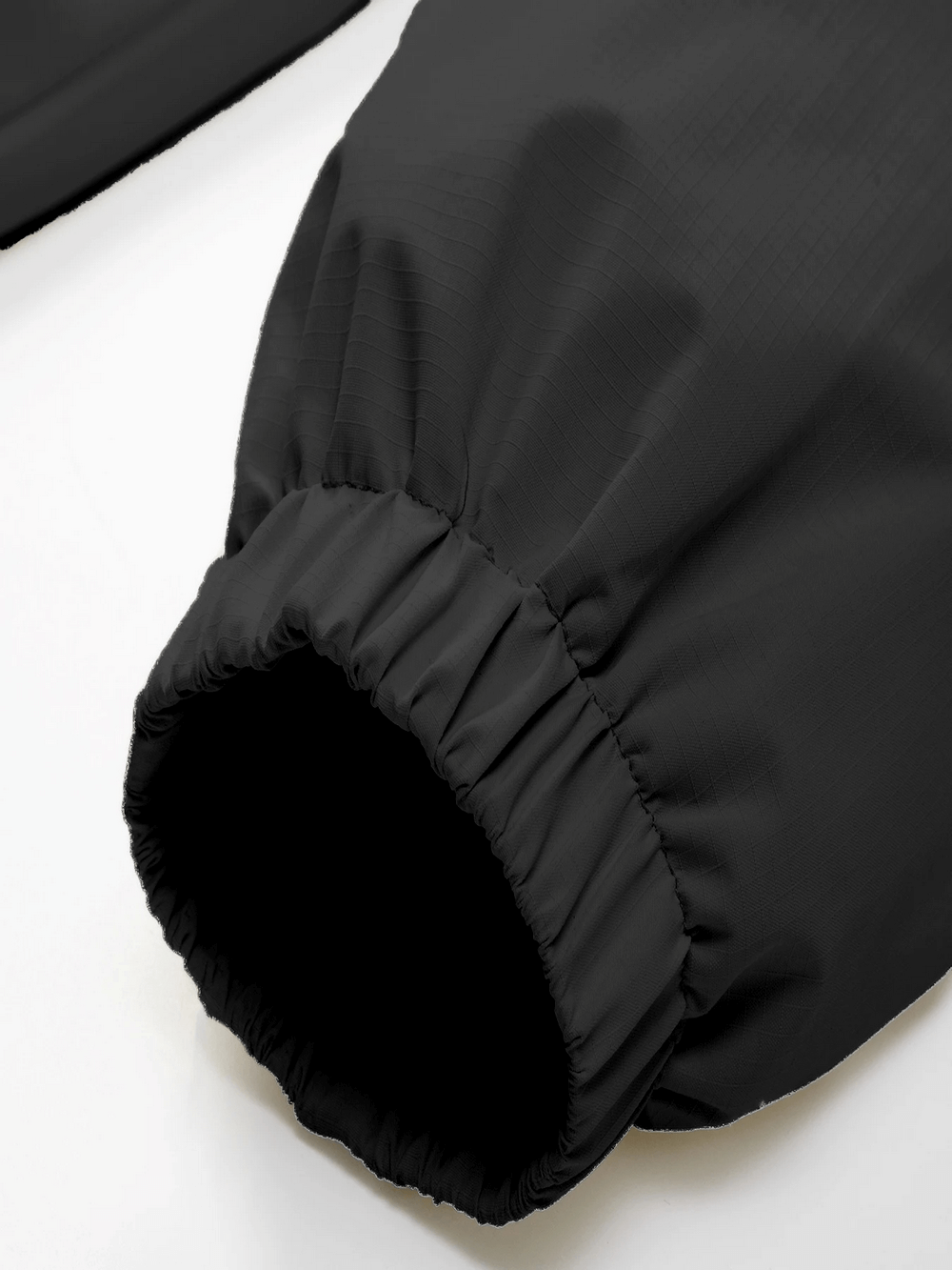 Elastic cuff detail of Men's Outdoor Hooded Color Block Windproof Jacket - SF4223 for rainproof protection during outdoor activities.