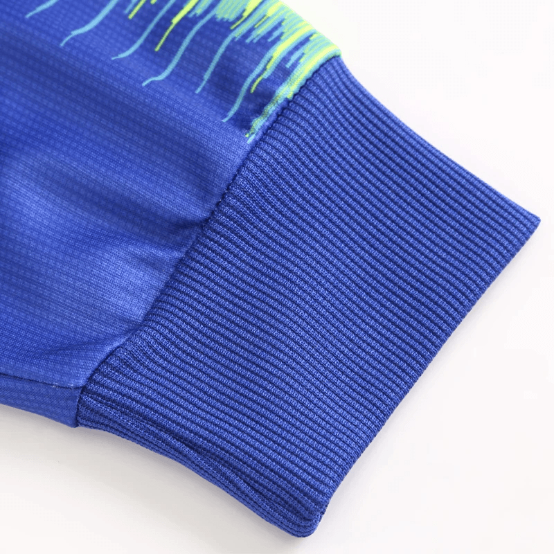 Close-up of the sleeve cuff from Men's Quarter Zip Soccer Training Tracksuit Set - SF4592, showcasing the quality fabric and design.